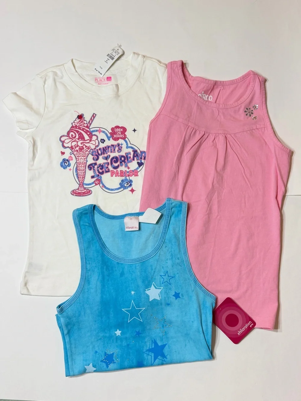 Lot of Girls Tops Size 10/12 The Children's Place, Circo, xhilaration